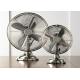 Portable Oscillating Retro Desk Fan Cooling Air Chromed 45W 110V