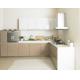 L Shape Pressed Wood Kitchen Cabinets / Simple Particle Board Kitchen Cabinet Doors