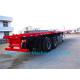 Green 2 Axles Tractor Trailer Trucks / Skeleton Container Diesel Transport