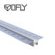 17mm Rimless Aluminum Led Profile , Opal Led Strip Light Aluminum Channel