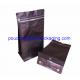Block Bottom Coffee Bag With Front Zipper for 250g 500g 1kg packaging