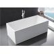 Multi Coloured Acrylic Free Standing Bathtub With Optimal Interior Space