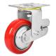 Heavy Duty Caster PU Wheel Iron Core with Shock Absorption and Customized Request