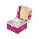 Square Purple Flip Lid Rigid Paper Box Packaging Candle With Insert