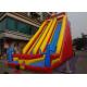 Red / Yellow / Blue 8.5m High Commercial Inflatable Slide For Adult And Kids