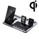LED Light Smart Touch Wireless Charger Stand For 4 In 1 Mobile Phone Holder Station