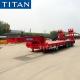 TITAN 3 axles lowbed trailer 70 tons low platform transport trailer