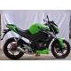 High Speed Motorcycle Racing Bike Classic Green Color Electric / Kick Start