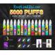 5000 Puffs RANDM Dazzle Vape  RGB Light Glowing With Popular Clear Tank