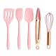 Silicone Baking Utensils Set 5Pcs Silicone Spatula Set Non-Stick Durable Silicone Cookware Cooking Kitchen Tools Set