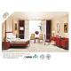 Mahogany Finishing Hotel Bedroom Set  Elegant Brown Guest Bedroom Furniture With Sofa Chair