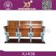 Wood Seat And Back School Desk And Chair With Aluminium Frame For College