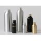 Silver Aluminum Cosmetic Bottles 100ml Cosmetic Packaging Polished