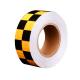 Retro  Safety Hazard Warning Reflective Tape Black Yellow For Cars Colorful Strong Adhesion PVC