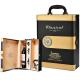 Blank Black Gold Leather Sublimation 2 Bottle Wine Bottle Gift Box With Accessories