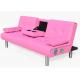 Modern Faux Leather 3 Seater Foldable Sofa Bed With Fold Down For Living Room