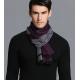 silk and viscose blended Thick Check Reversible Mens Scarf For Winter