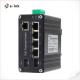 Industrial PoE Powered 5-Port 10/100/1000T + 2-Port 100/1000X SFP Ethernet Switch with PoE Passthrough