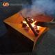 New Design Corten Steel Metal Pattern Folding Fire Pit