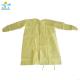 Yellow Disposable Suits Nonwoven Pp Pe Isolation Gown Protection Clothes