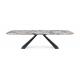 Popular design dinning room table metal frame marble top luxury dining table sets