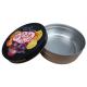 250ml Cookie Tin Containers 2 Colors Metal Small Round Cookie Tin