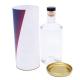 Metal Lid Gift Box For Champagne Bottle Biodegradable CMYK Printing