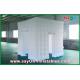 Inflatable Photo Studio White Portable Inflatable Square Photo Booth With Led Lights With 2 Doors