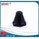 Black Plastic Charmilles EDM Parts Water Nozzle EDM Flush Cups 33mm*6mm