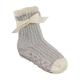 Aloe Infused SPA Socks polyester plush therapy big warm spa sock double color with anti slip