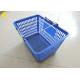 Light Weight Plastic Grocery Hand Baskets , Hand Held Retail Store Shopping Baskets