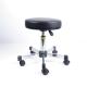 Artificial Leather Ergonomic Laboratory Stools Durable Seat Height Adjustable