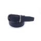 Simple Mens Reversible With 1.3 Wide Rotated Buckle / Genuine Leather Dress Belt