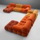 Combination Soft Modular Sofa Family Lambswool Fabric Living Room Sofas