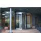 12mm Aluminum Alloy Automatic Revolving Door For Hotel ISO9001