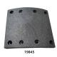 Truck Spare Parts Truck Brake Liner For MERCEDES BENZ WVA 19845 None Asbesto