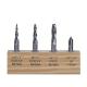 4Pc 1/4 3D Carving Bit Solid Carbide Drill Bits For Hardened Steel