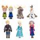 Disney Frozen Family Full Set Characters Cartoon Stuffed Plush Toys For