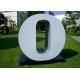 Letter O Garden Free Standing Sculpture Large Stainless Steel letter Sculpture
