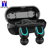 Jieli V5.0 True Wireless Stereo Earphone LED Light In - Ear Bean Shape