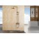 ROVATE Gold Polished Copper Luxury Shower System 3 Functions Water Flow