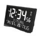 Square Digital LED Wall Clock with Indoor Temperature Humidity Readings 12/24 Hour System