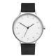 Minimalist Genuine Leather Wrist Watch Mineral Crystal PVD Coating Color