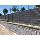 Privacy Modern Style Aluminum Fence Finished With Powder Coating Aluminium Slat Fencing
