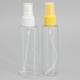 Transparent Oval 42*31*109mm 80ml Plastic Spray Bottles Bulk