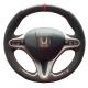 Browness Suede Hand Stitched Steering Wheel Cover for Honda Si Civic 8th Gen 2006-2011