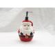 Daily Care Ceramic Bathroom Set Santa Christmas Soap Lotion Dispenser Pump Foam Pump Bottle