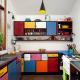 Melamine Lacquer Contemporary Flat Panel Modern Modular Kitchen Cabinets