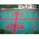 Resurface Basketball Sport Court For Table Tennis , Outdoor Rubber Basketball Flooring