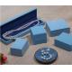 Stitch PU Leather Jewelry Plastic Box For Bangle Diamond Packaging